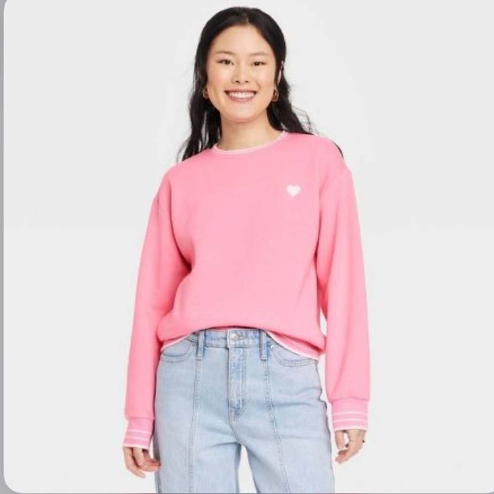 A New Day Pink Lounge Fleece Sweatshirt 06.